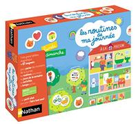 Nathan - Le Routine della mia Giornata - Calendario per organizzare Le Sue giornate - Grande Lavagna Magnetica educativa con 87 magneti - per Bambini dai 3 Anni