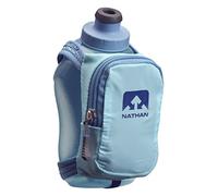 Nathan NS4859 Speedshot Plus Quick Grip - Borraccia da 350 ml, con tasca con cerniera, colore: Blu