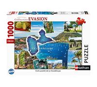 Nathan- Puzzle 1000 Pezzi-Cartolina Guadalupa Adulto, 4005556873418 - NUOVO