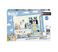 Puzzles Nathan- Puzzle 30 Pezzi-nella Vasca da Bagno con Bluey Bambini, 4005556861705