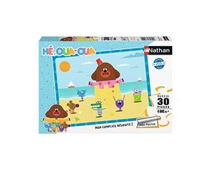Nathan- Puzzle 30 pièces à la Plage/Hé, Oua Hey Dugee Bambino, Colore Marrone Chiaro, 4005556861422