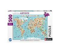 Nathan - Puzzle Il giro del mondo dei sapori - Julie Mercier - 500 Pezzi