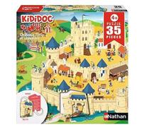 Nathan - Puzzle bifacciale da 35 pezzi per bambini - Kididoc - Castelli e cavalieri - A partire dai 4 anni - Puzzle di alta qualità - Misura perfetta - 12004181