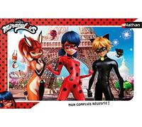 Nathan- Puzzle Cadre 15 pièces-Ladybug, Chat Noir et Rena Rouge/Miraculous Miracoloso Bambini, 4005556861736