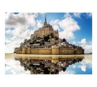 Nathan - Puzzle da 1000 pezzi - Abbazia di Mont Saint-Michel - Adulti e bambini a partire dai 14 anni - Puzzle di alta qualità - Adattamento perfetto - Collezione Des Racines et des Ailes - 12001535