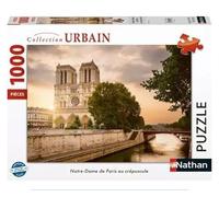 Nathan - Puzzle da 1000 pezzi - Notre-Dame de Paris al crepuscolo - Adulti e bambini a partire dai 14 anni - Puzzle di alta qualità - Adattamento perfetto - Collezione Urban - 12001694