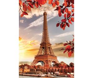 Nathan - Puzzle da 1000 Pezzi - Torre Eiffel in Autunno - Adulti e Bambini a Partire dai 14 Anni - Puzzle di Alta qualità - Adattamento Perfetto - Urban Collection - 12000915