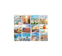 Nathan - Puzzle da 2000 pezzi - Nizza, Costa Azzurra - Adulti e bambini a partire dai 14 anni - Puzzle di alta qualità - Collezione urbana - Francia - 12001613