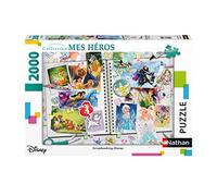 Nathan - Puzzle da 2000 pezzi - Scrapbooking Disney - Adulti e bambini a partire dai 14 anni - Puzzle di alta qualità - Adattamento perfetto - Collezione My Heroes - 87887