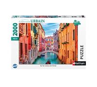 Nathan - Puzzle da 2000 pezzi - Sui canali di Venezia - Adulti e bambini a partire dai 14 anni - Puzzle di alta qualità - Adattamento perfetto - Urban Collection - 87311