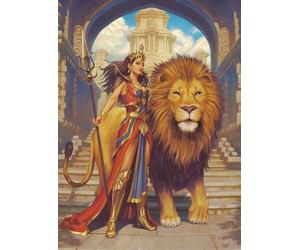 Nathan - Puzzle da 500 pezzi - Il domatore di leoni - Adulti e bambini a partire dai 10 anni - Puzzle di alta qualità - Collezione fantastica - Opera esclusiva - 12001153