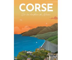 Nathan - Puzzle da 500 pezzi - Poster sulla Corsica/Louis l'Affiche - Adulti e bambini a partire dai 10 anni - Puzzle di alta qualità - Collezione Nostalgie - 12000985
