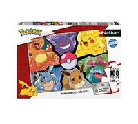Nathan - Puzzle per bambini - 100 pezzi - Pikachu, Evoli e compagnia - Ragazza o ragazzo dai 6 anni - Puzzle di alta qualità - Cartone spesso e resistente - Pokémon - 86188