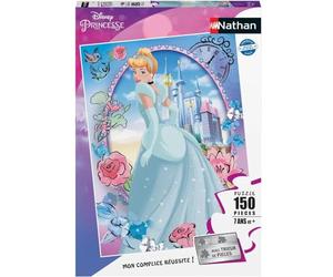 Nathan - Puzzle per bambini - 150 pezzi - Wonderful Cinderella - Disney - Ragazze o ragazzi dai 7 anni - Puzzle di alta qualità - Cartone spesso e robusto - Cenerentola - 86221