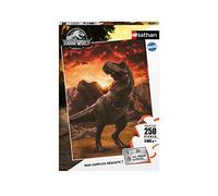 Nathan - Puzzle per bambini - 250 pezzi - Il Tyrannosaurus Rex - Jurassic World 3 - Ragazze o ragazzi da 8 anni - Puzzle di alta qualità - Cartone spesso e resistente - Dinosauri - 86158