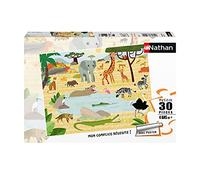 Nathan - Puzzle per bambini - 30 pezzi - Animali della savana - Ragazza o bambino a partire da 4 anni - Puzzle di alta qualità - Cartone spesso e resistente - Animali - 86383