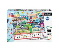 Nathan - Puzzle per bambini - 30 pezzi - In città (cerca e trova) - Bambina o bambino a partire dai 4 anni - Puzzle di alta qualità - Cartone spesso e robusto - Everyday & City - 86151