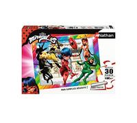 Nathan - Puzzle per bambini - 30 pezzi - Ladybug e i suoi amici supereroi - Miraculous - Ragazza o bambino a partire da 4 anni - Puzzle premium - Cartone spesso e robusto - Superheroes - 86385