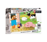 Nathan - Puzzle per Bambini - 30 Pezzi - My Farm Friends - Ragazza o Bambino a Partire da 4 Anni - Puzzle di Alta qualità - Cartone Spesso e Robusto - Animali - 86365
