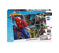 Nathan - Puzzle per bambini - 45 pezzi - Spider-man vs. Bad Guys - Ragazza o bambino a partire dai 5 anni - Puzzle di alta qualità - Cartone spesso e robusto - Marvel - 86185