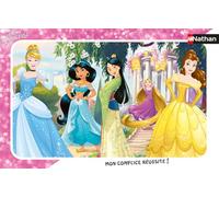 Nathan - Puzzle per bambini - Cornice da 15 pezzi - Belle principesse Disney - Ragazza o bambino a partire da 3 anni - Puzzle di alta qualità - Cartone spesso e resistente - Principesse - 86169