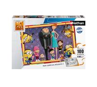 Nathan - Puzzle per bambini - Puzzle da 100 pezzi - The Family of Despicable Me 4 - Ragazza o bambino a partire da 6 anni - Puzzle di alta qualità - Cartone spesso e resistente - 12001097