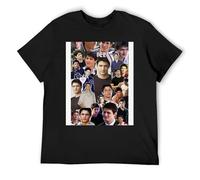 Nathan Scott Classic Black Cotton Tee Essential Manica Corta Girocollo per Armadio Minimalista, Nero , XXL