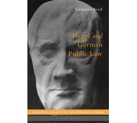 Nathaniel Boyd Hegel and German Public Law (Copertina rigida)