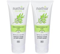 Nathia Tea Tree Dentifricio Gel 2x75 ml Gel dentale