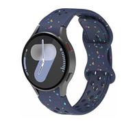 Nathlafu Cinturino sportivo No Gap compatibile con Galaxy Watch 7 Band 40 mm 44 mm, cinturino di ricambio in morbido silicone traspirante per Samsung Watch 7 cinturini 2024 da donna (blu notte)