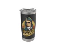 Nati Per Essere Hacker - Computer Code Geek Programmazione Bicchiere termico in acciaio inox doppia parete