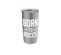 Nati Per Le Bocce Detto Per I Giocatori Di Bocce E Petanque Bicchiere termico in acciaio inox doppia parete
