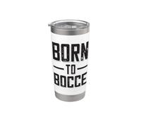 Nati Per Le Bocce Detto Per I Giocatori Di Bocce E Petanque Bicchiere termico in acciaio inox doppia parete