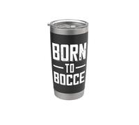 Nati Per Le Bocce Detto Per I Giocatori Di Bocce E Petanque Bicchiere termico in acciaio inox doppia parete