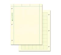 National 12,7 x 12,7 cm, rigato e senza righe, 200 fogli (42389), verde