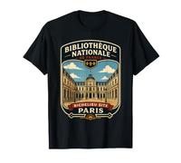 National Bibliotheque Parigi Francia Vacanze a Parigi Maglietta