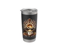 National Coffee Day - Funny But First Coffee Lover Bicchiere termico in acciaio inox doppia parete