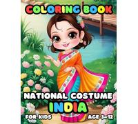 National Costume India Coloring Book for kids Age 3-12: 25 Fun and National Costume India Illustrations for boys and girls