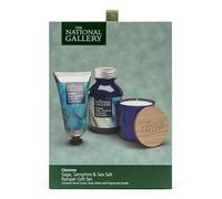 National Gallery - Set regalo con bagnoschiuma da 250 ml, crema mani da 50 ml, candela da 100 g