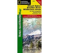 National Geogra Mount Baker & Boulder River Wilderness Areas, Mount Baker- (Map)