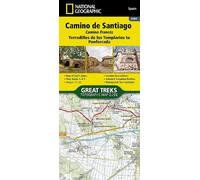 National Geographi Camino de Santiago - Camino France Map (Other cartographic)