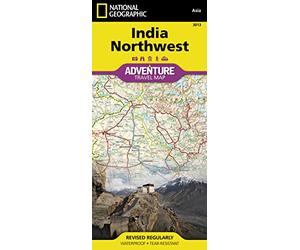 National Geographic Adventure Map India Northwest: Travel Maps International Adventure Map