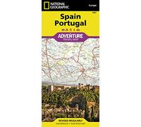 National Geographic Adventure Map Spain, Portugal [Lingua Inglese]