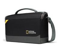 National Geographic Borsa a Tracolla Media Regolabile, per Fotocamera DSLR, Mirrorless con Obbiettivi e Accessori, Scomparti Tablet, Ultraleggera, NG E1 2370, Nero