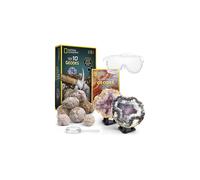 National Geographic Break Open 10 Geodi Premium - Include occhiali e 2 stand di display - Great STEM Science Kit Regalo Geology For Kids Rompi i tuoi