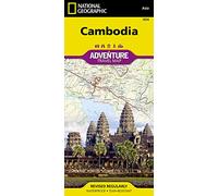 National Geographic – Mappa Cambogia – Mappa di viaggio internazionale Avventura