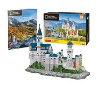 National Geographic - Castillo Neuschwanstein | Puzzles 3d Regalo Bambino 8 Anni | Puzzle 3d Per Adulti E Puzzle 3d Per Bambini | Modellini Da Costruire | Giochi Per Bambini | 121 Pezzi