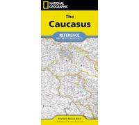 National Geographic Caucasus [Armenia, Azerbaijan, Georgia] Map (Folded with Flags and Facts)