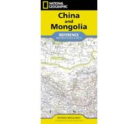 National Geographic China and Mongolia Map (Folded with Flags and Facts)