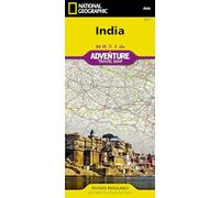 National Geographic India Map: Travel Maps International Adventure Map